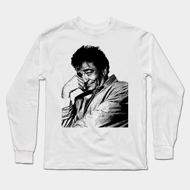 Retro Columbo Long Sleeve T-Shirt by tykler